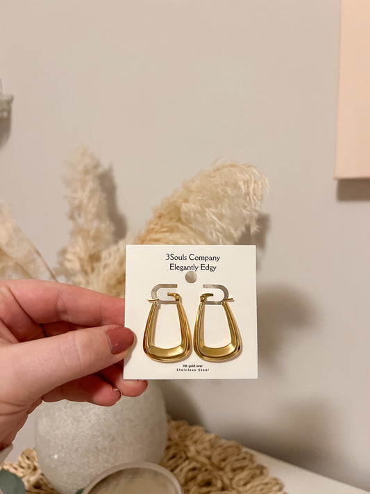 Trapezoid Earrings - Gold