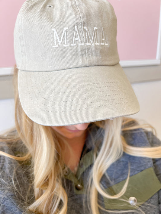 Mama Baseball Hat - Sand
