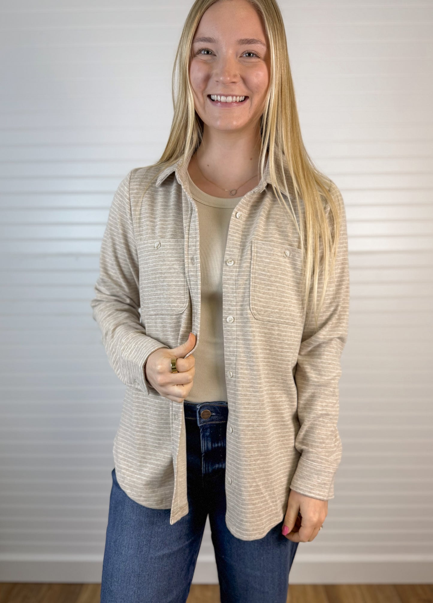 Lewis Soft Button Down Top (2 colors)