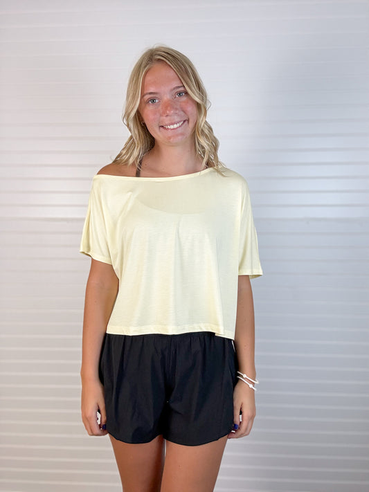 Silky Soft Off Shoulder Top - Butter