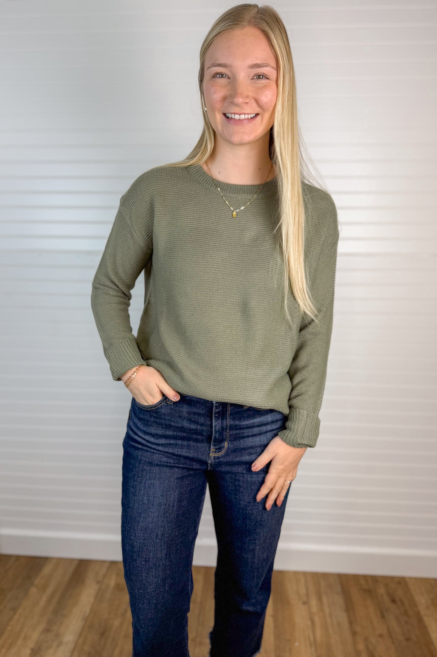 Soft Waffle Knit Relaxed Sweater (4 colors)