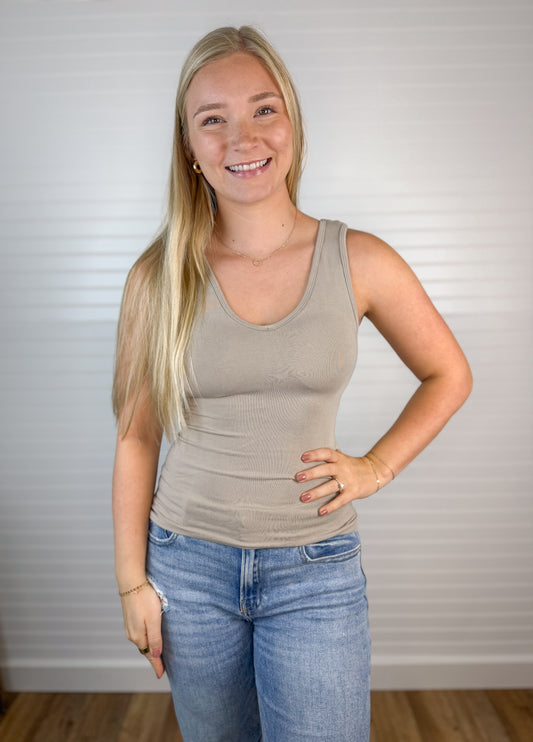 Built-In-Bra Tank (3 colors)