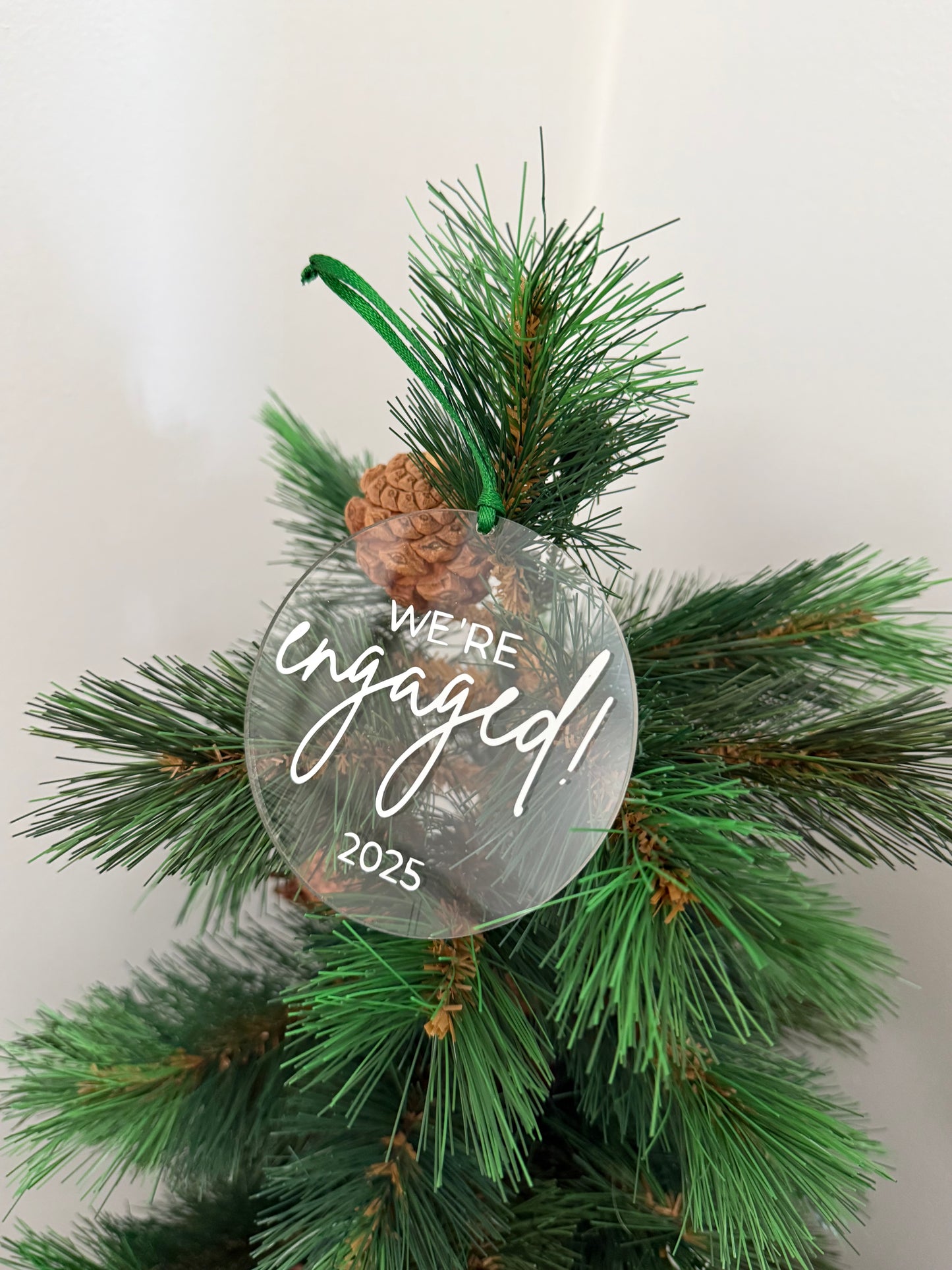 We're Engaged! 2025 Acrylic Ornament