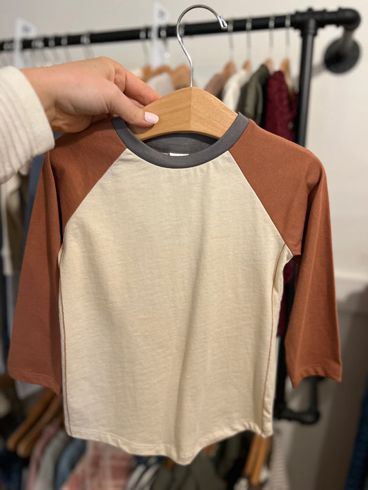 Baseball Tee - Cedar/Natural