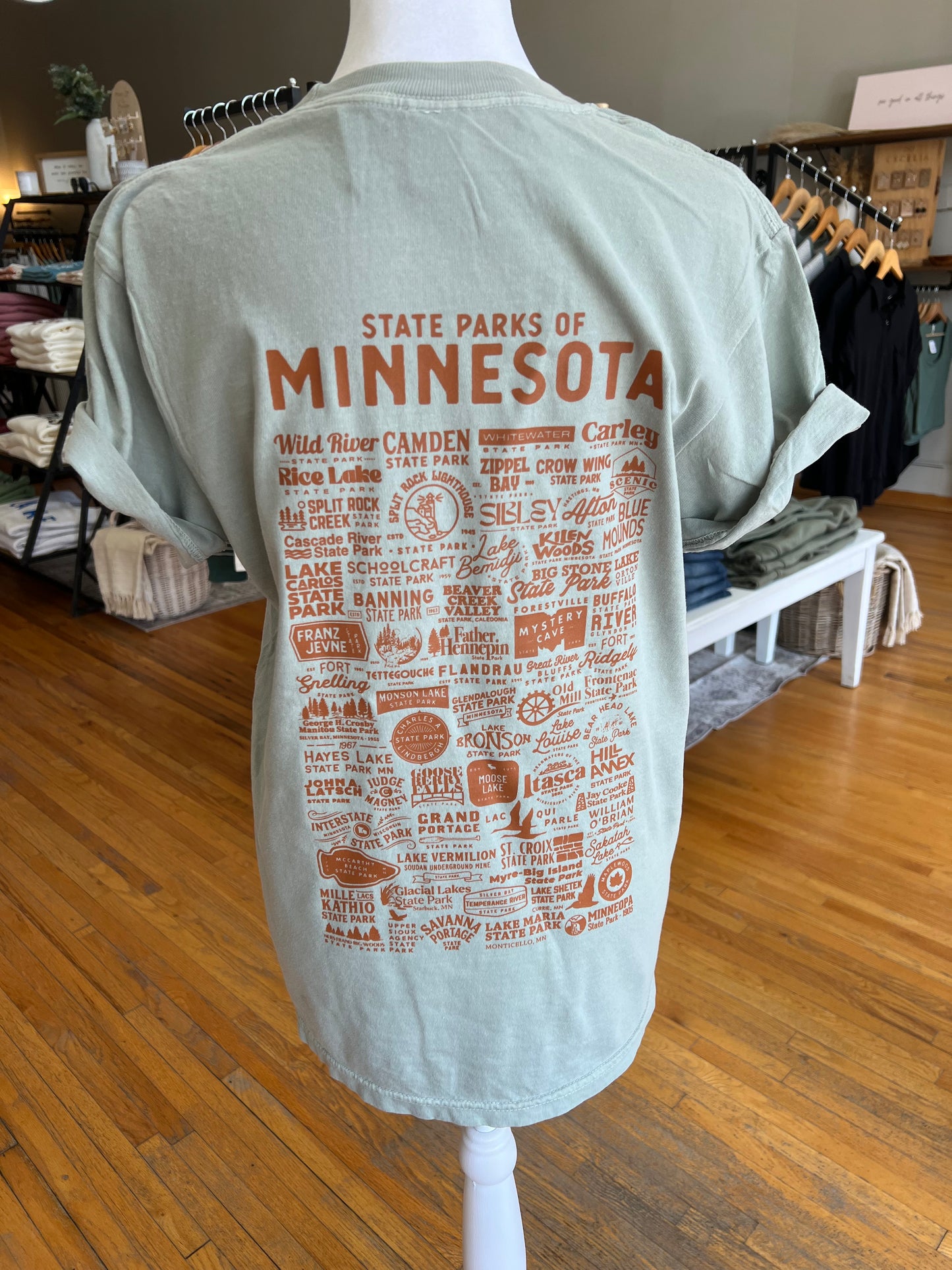 State Parks Minnesota Tee - Olive