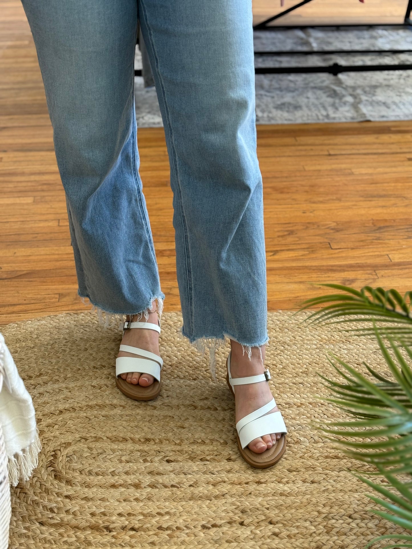 Strappy Summer Sandal - White