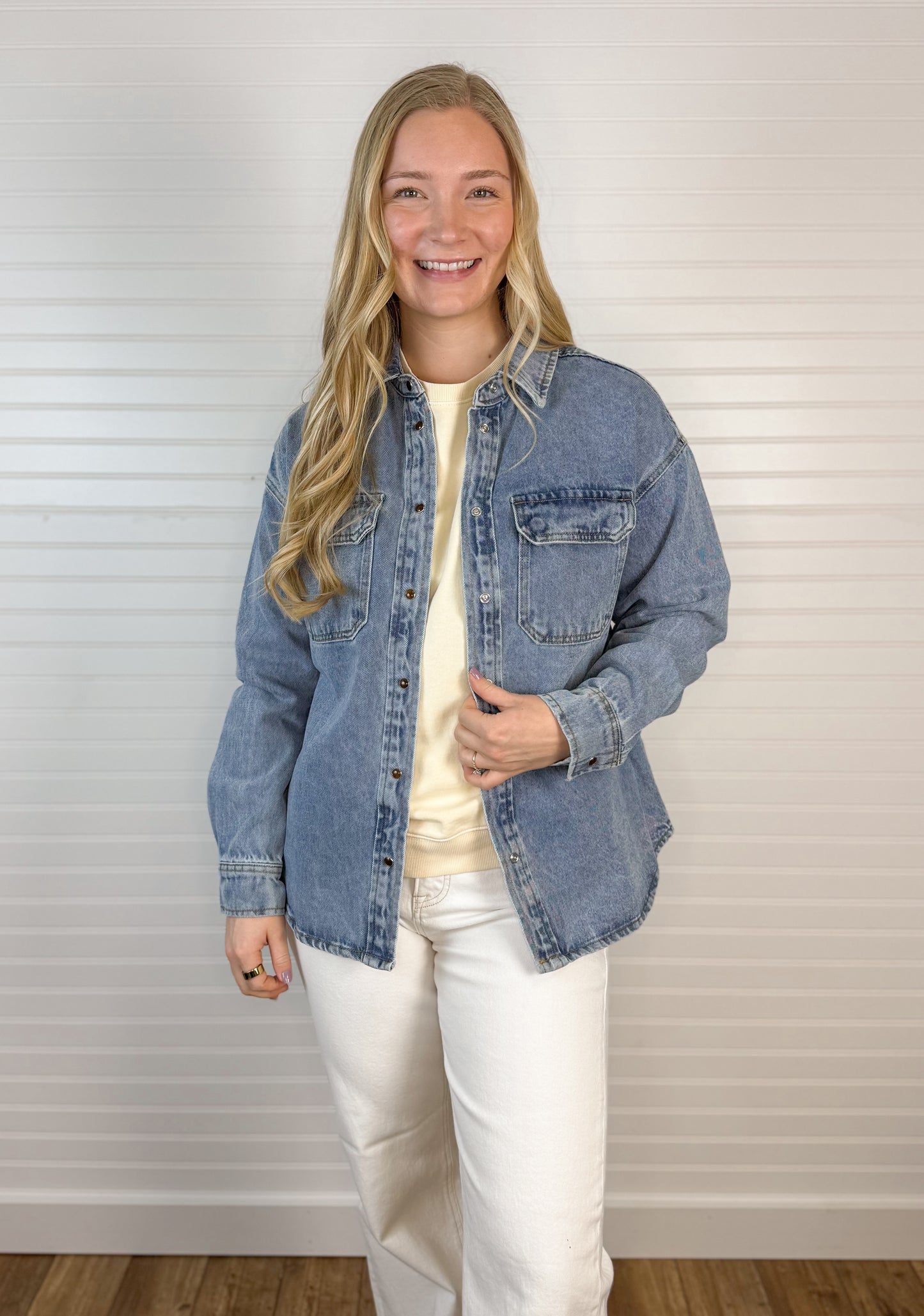 Timeless Cotton Denim Shirt Jacket