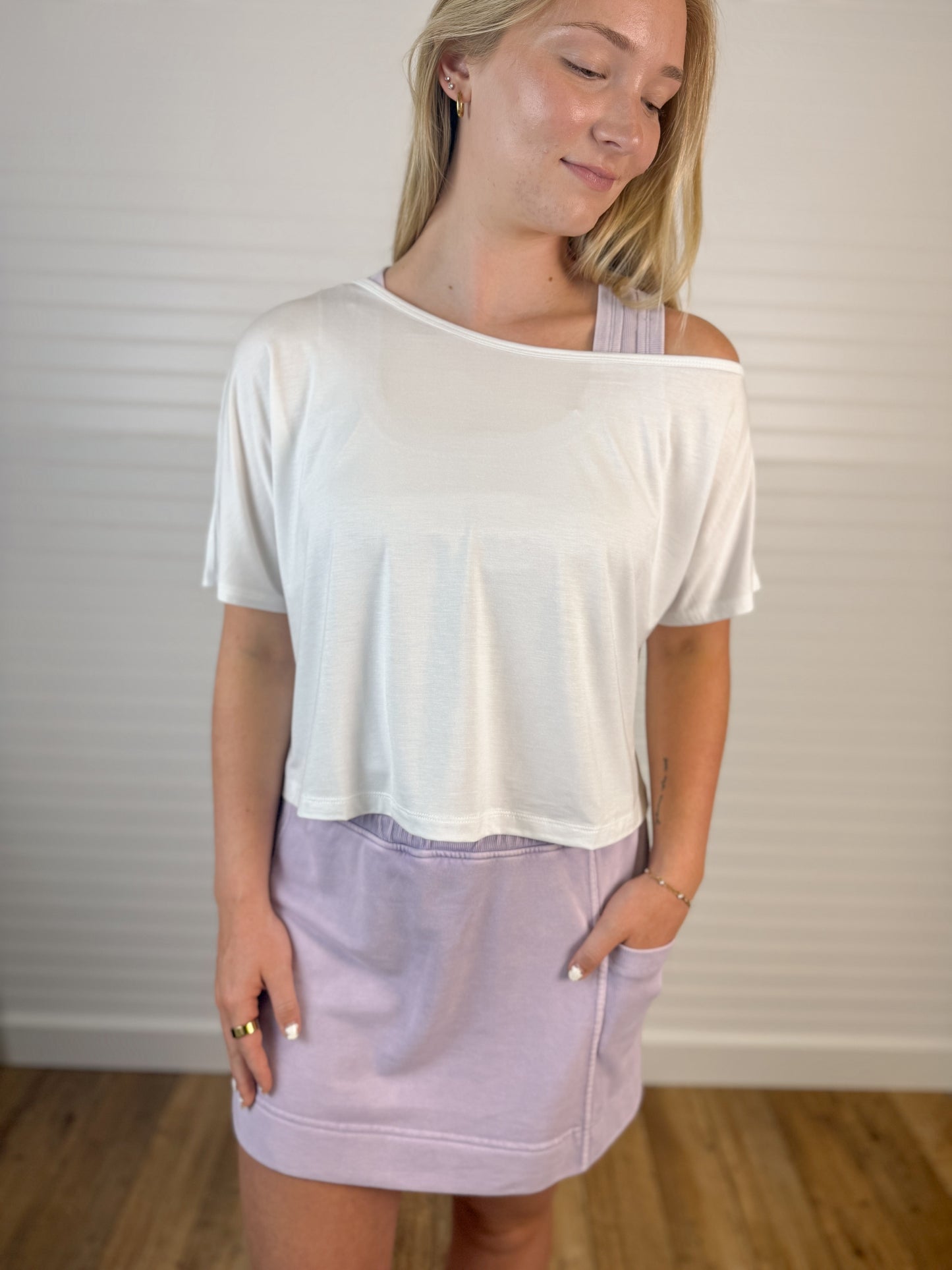 Silky Soft Off Shoulder Top - White