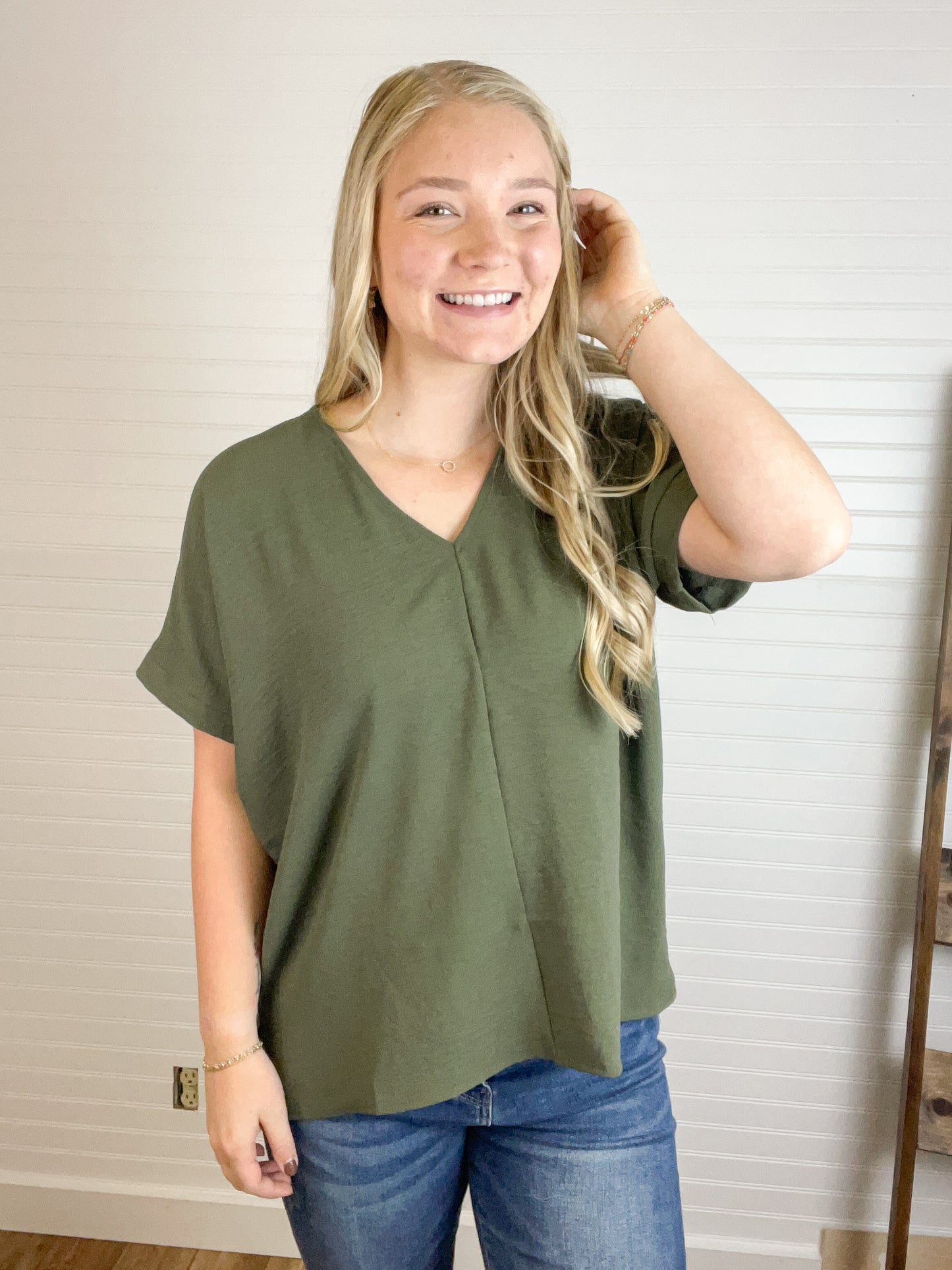 Airflow Dolman Top - Olive