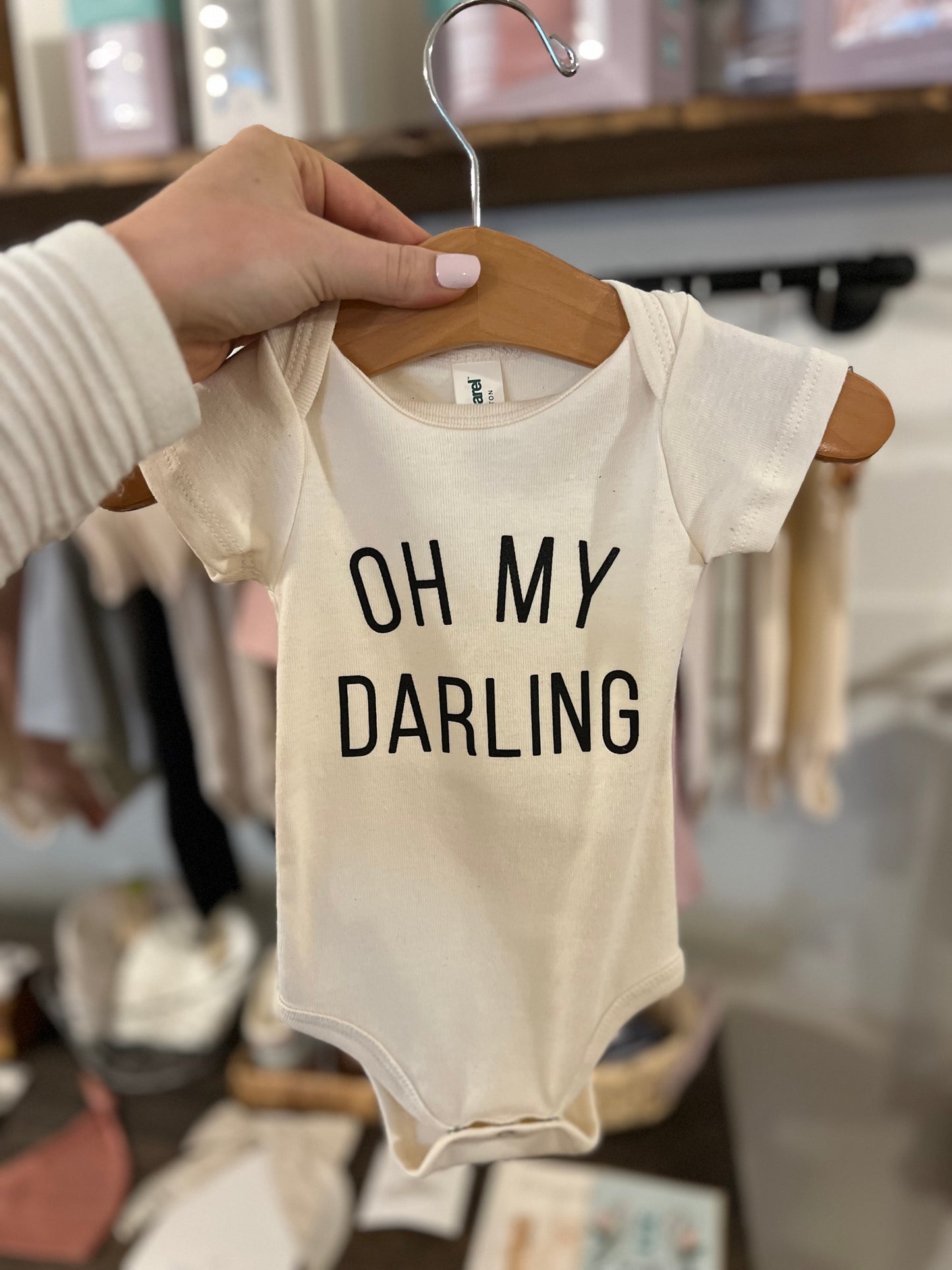 Oh My Darling Organic Bodysuit - Cream