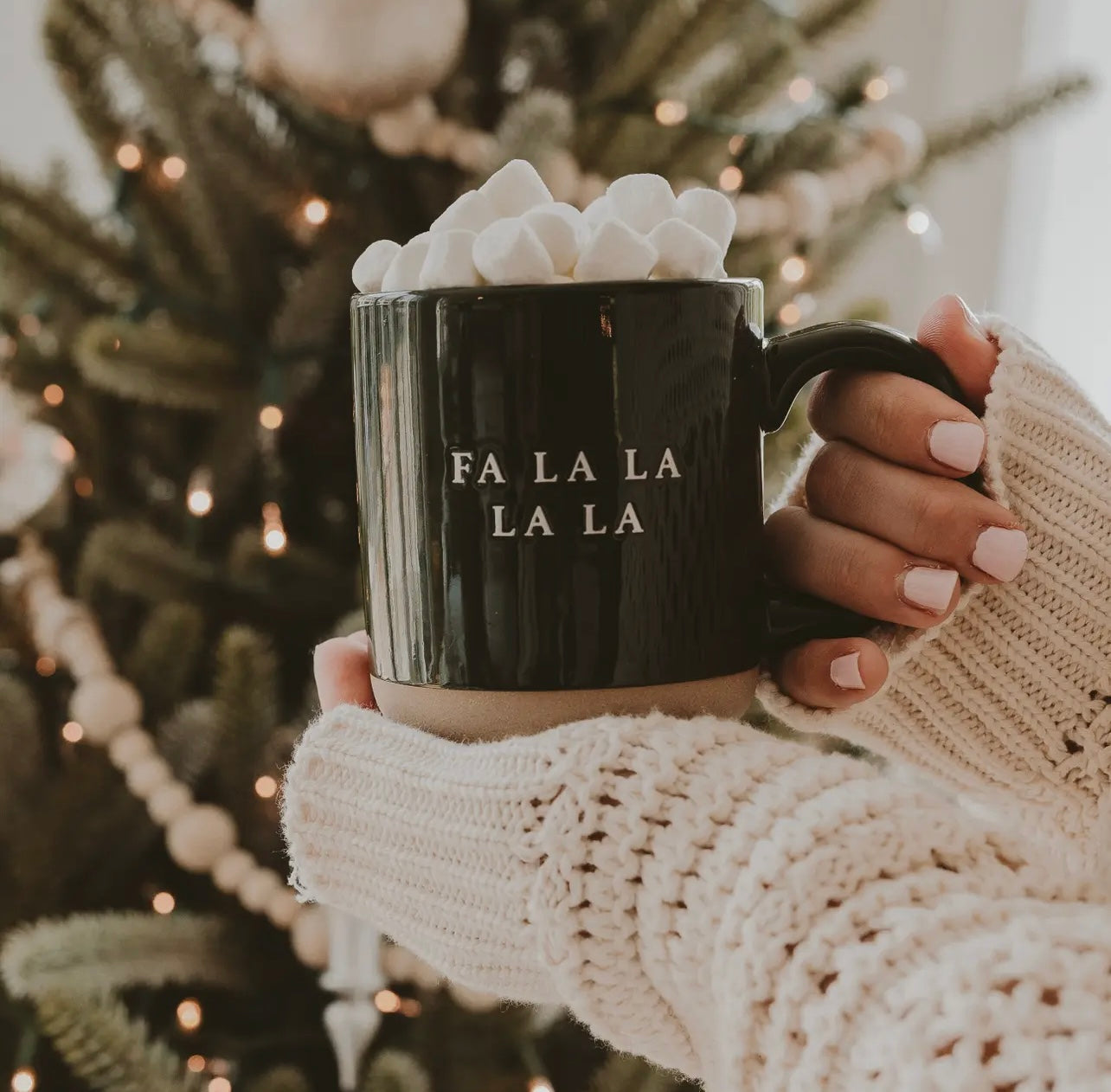 Fa La La Stoneware Coffee Mug