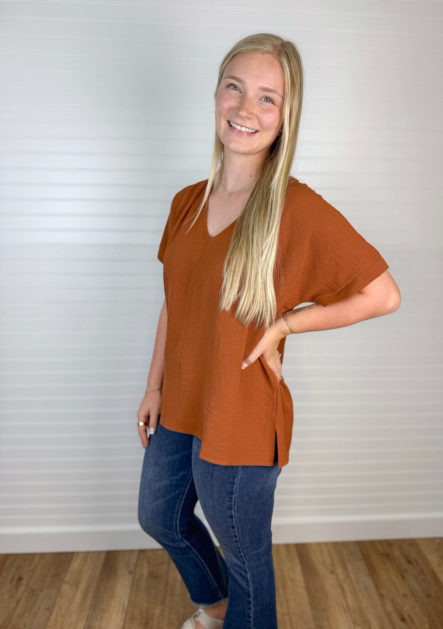 Airflow Dolman Top - Copper