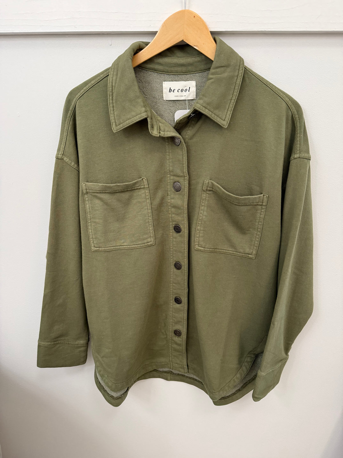 Garment Dyed Cotton Shacket - (3 colors)