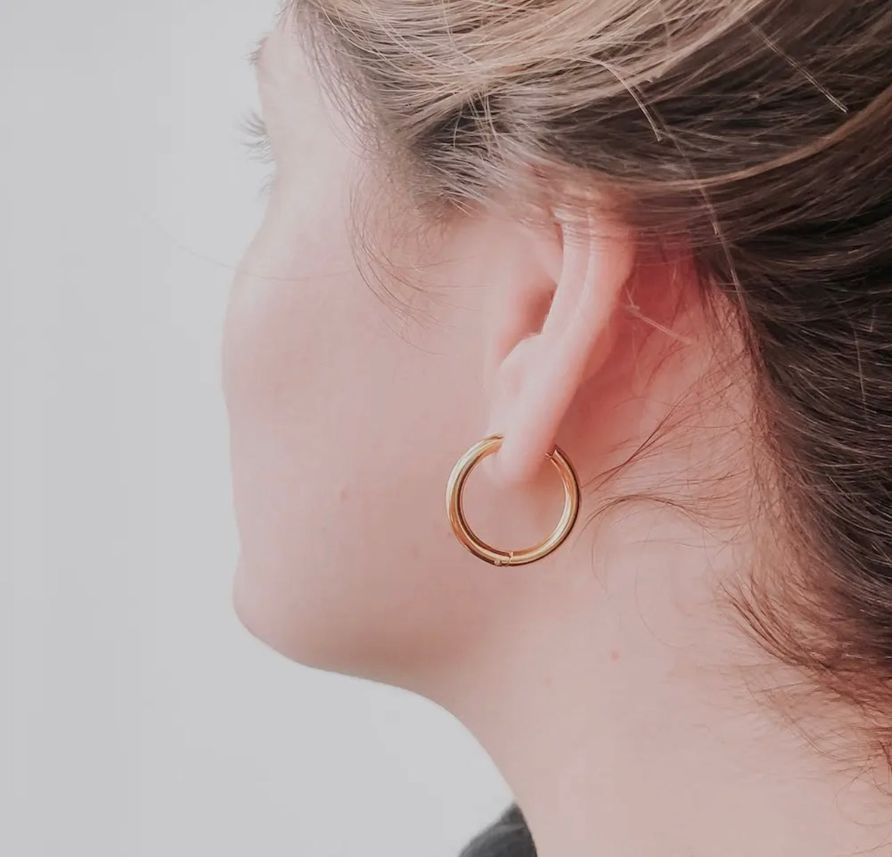 Circle Hoop Earrings - WATERPROOF