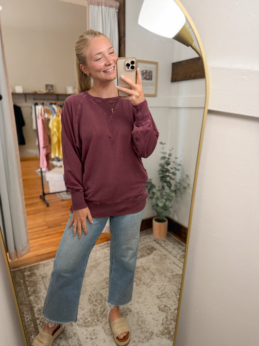 Pigment Dyed French Terry Pullover (8 colors)