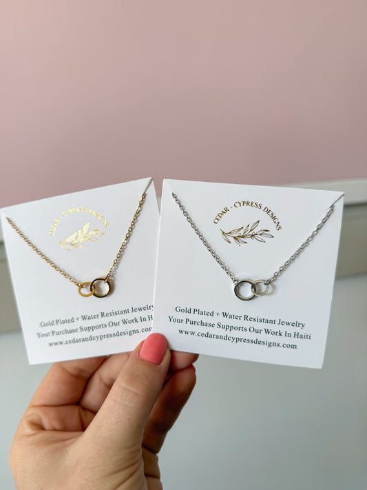 Stainless Steel Unity Necklace (2 colors)