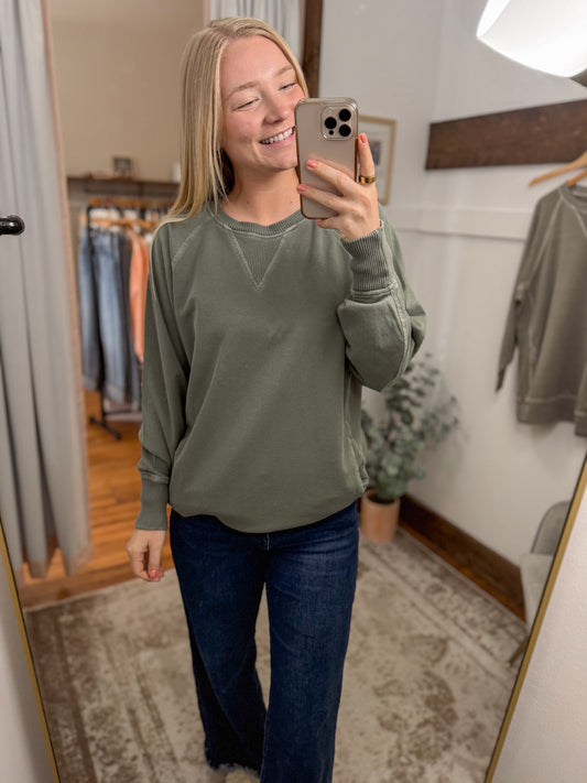 Pigment Dyed French Terry Pullover (8 colors)