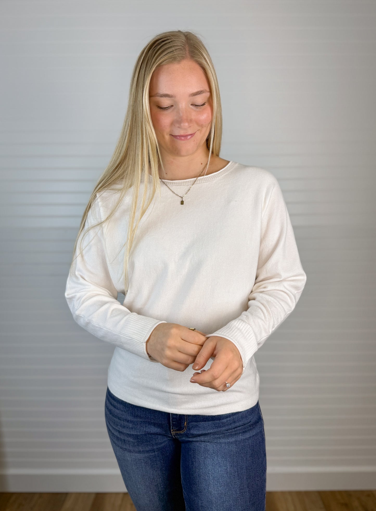 Wide Neck Soft Dolman Sweater (2 colors)