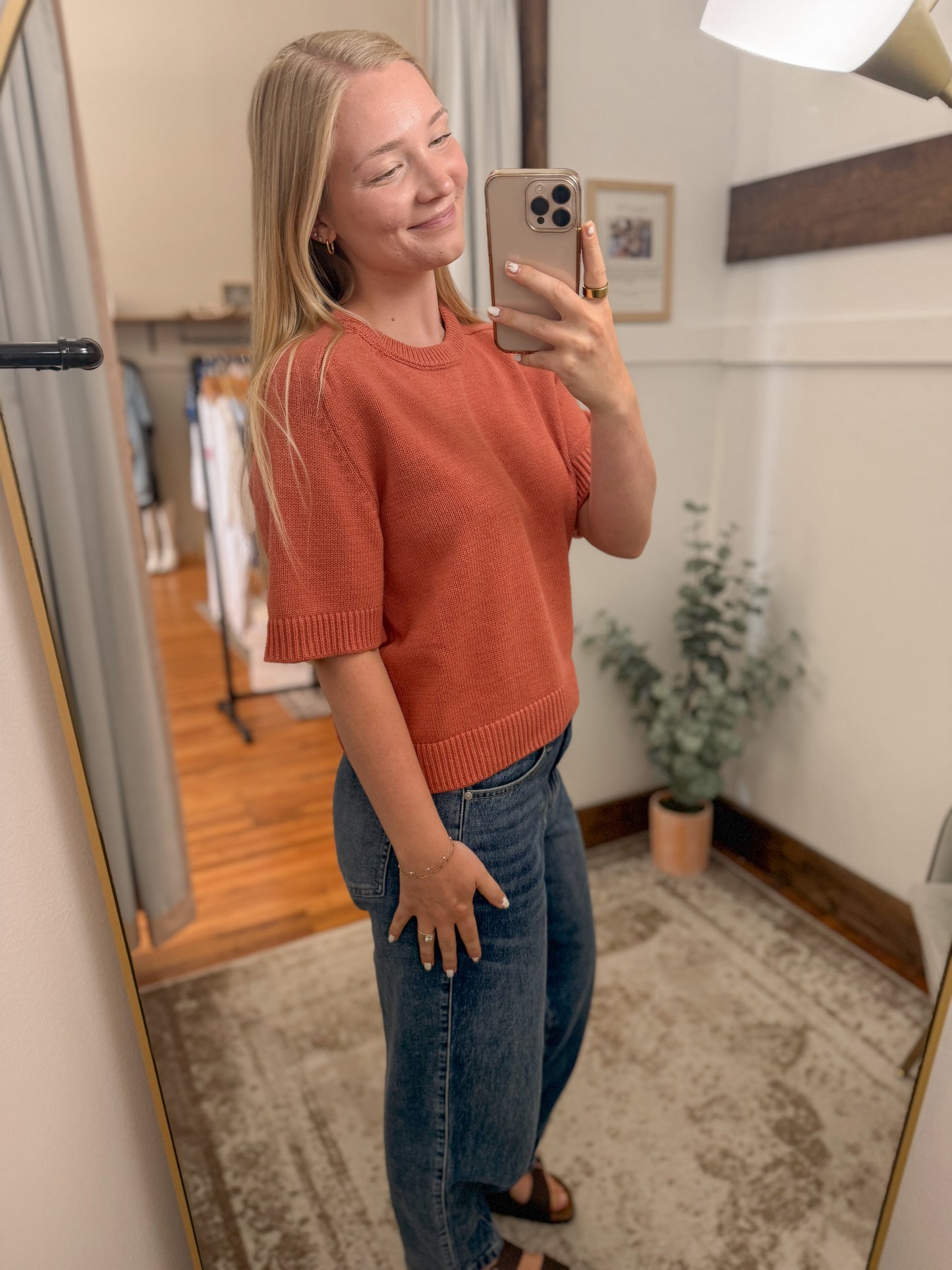 Essential Raglan Sweater Top - Poppy