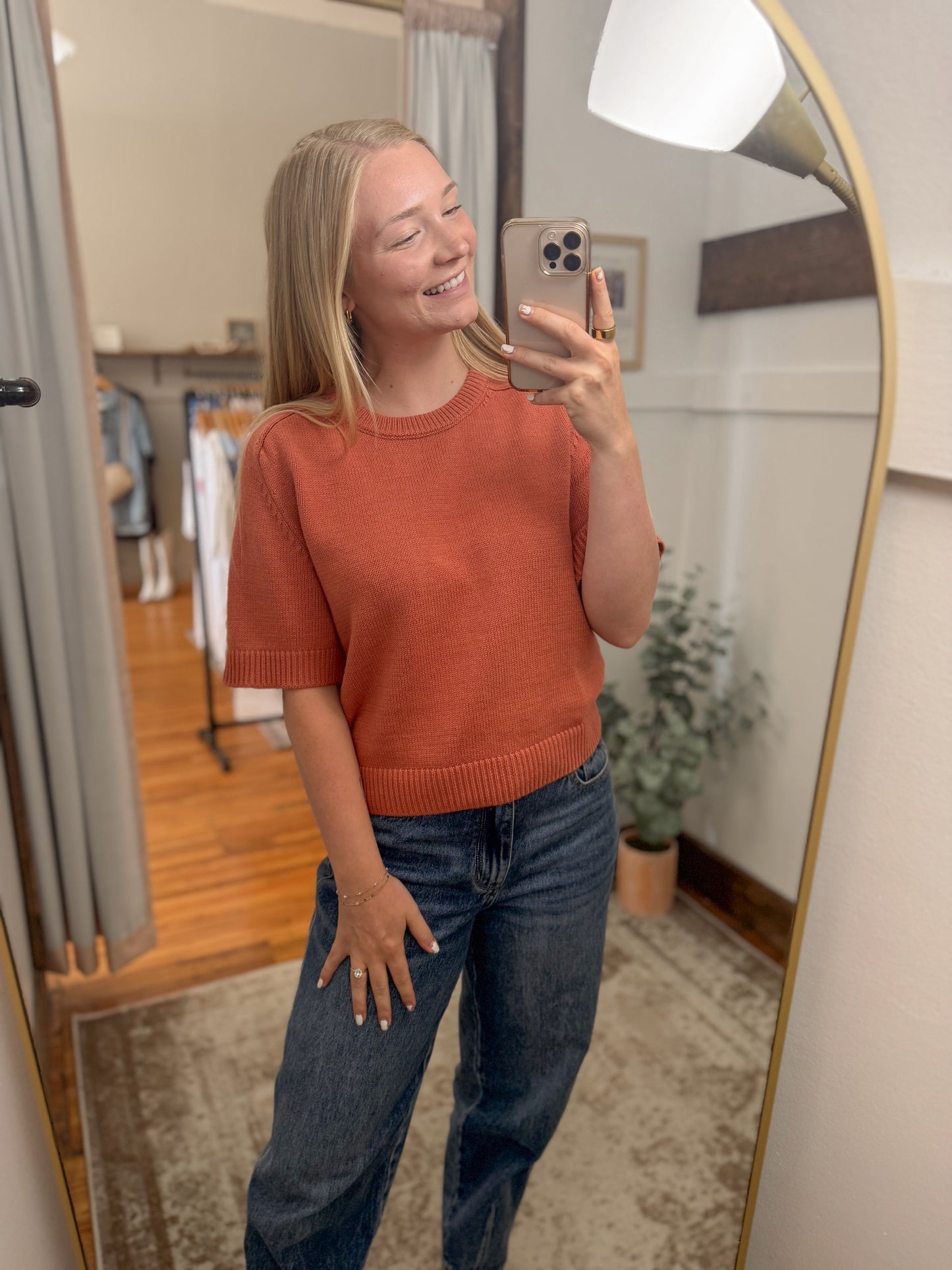 Essential Raglan Sweater Top - Poppy