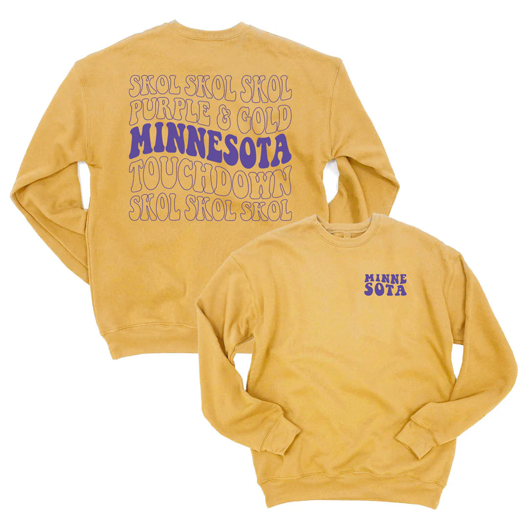 MN Football Crewneck - Mustard