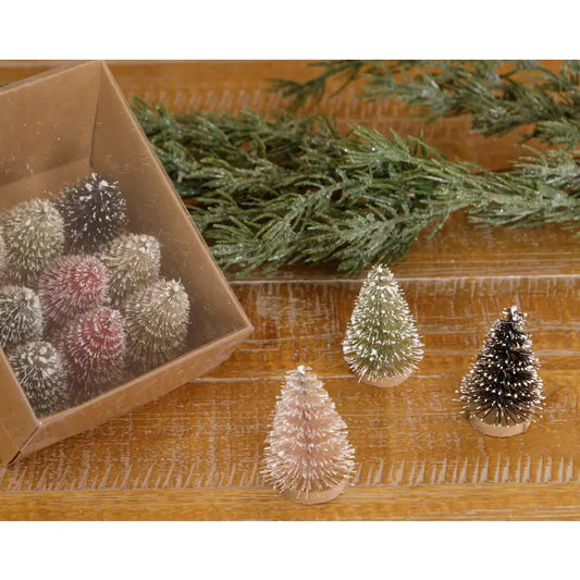 Mini Bottle Brush Tree Set