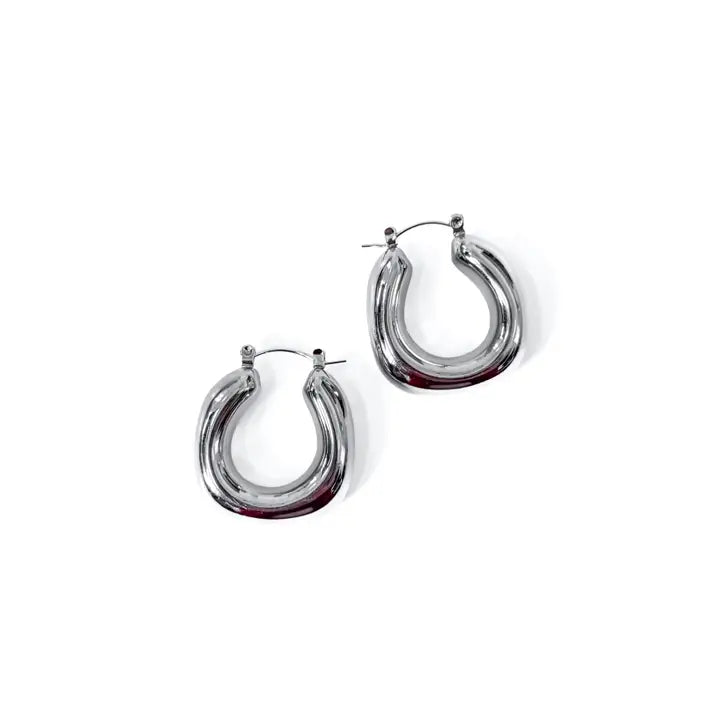 Chunky Statement Hoop Earrings - WATERPROOF (2 colors)