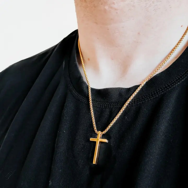 Men's Cross Chain Necklace - WATERPROOF