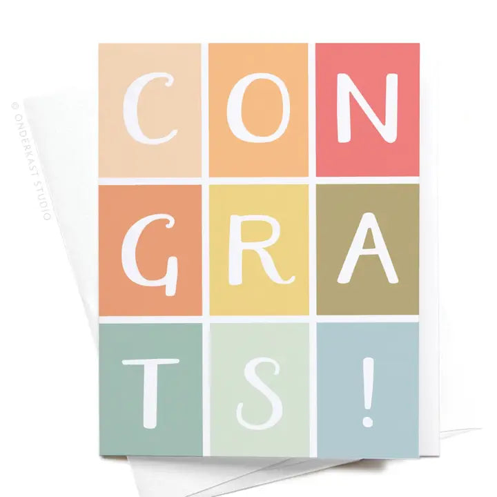 Congrats! Colorful Greeting Card