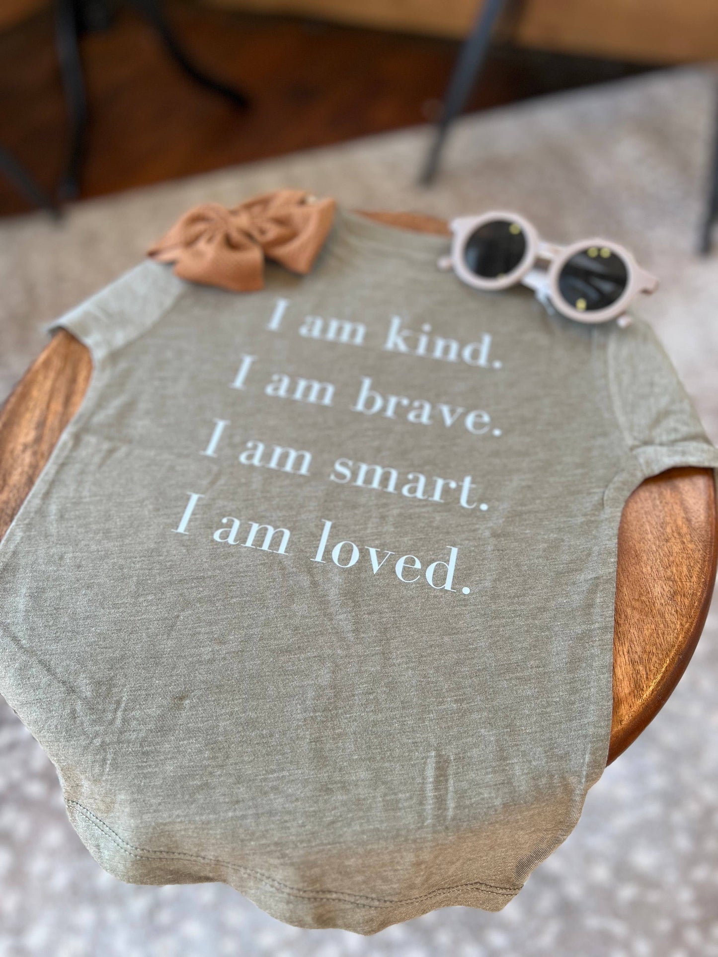 Affirmation Kid's T-Shirt - Olive
