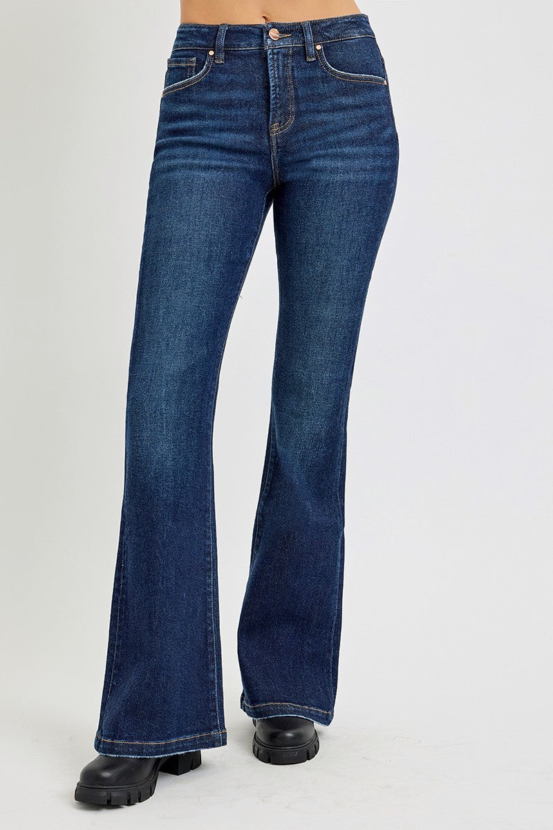 Tummy Control High Rise Flare Denim