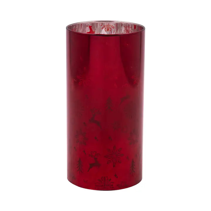 Flickering Red Candle