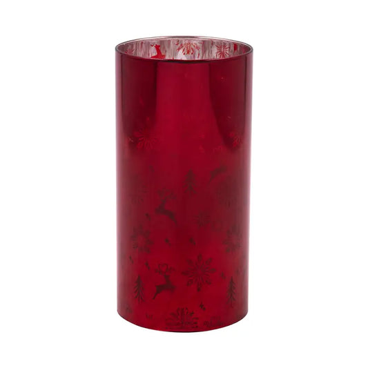 Flickering Red Candle