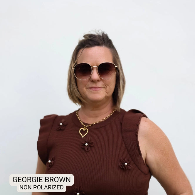 Georgie Large Round Sunglasses