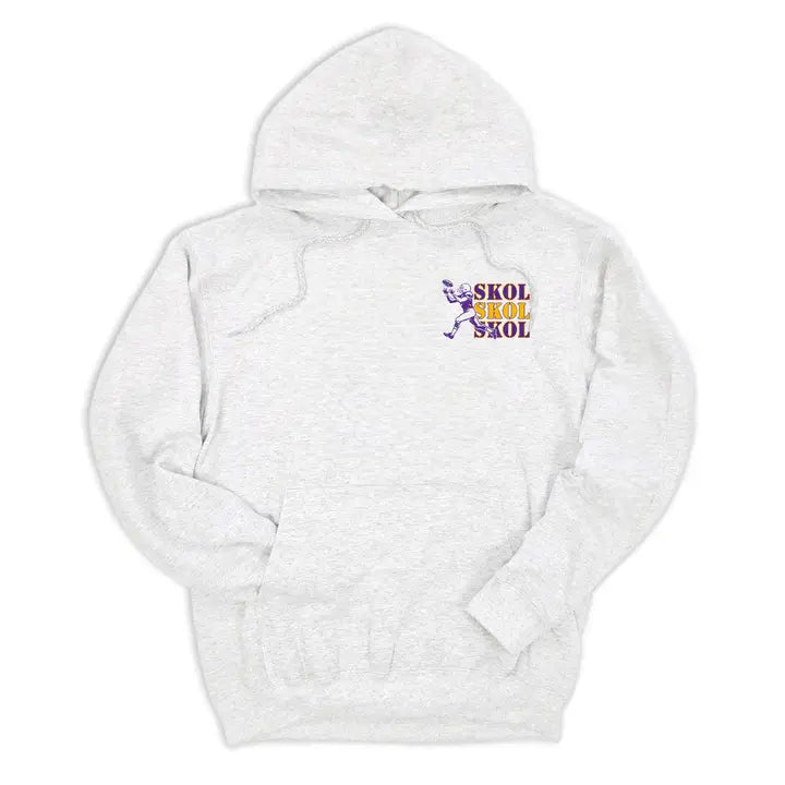 Skol Vikings Hoodie Sweatshirt - Ash