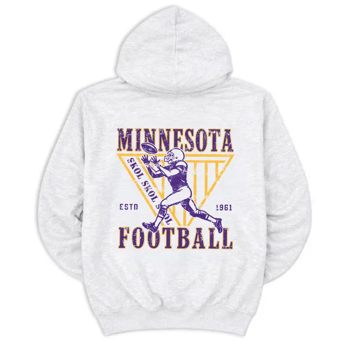 Skol Vikings Hoodie Sweatshirt - Ash