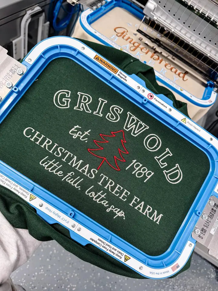 Griswold Christmas Embroidered Crewneck
