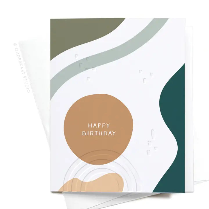 Happy Birthday Abstract Greeting Card