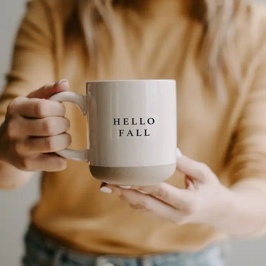 Hello Fall Stoneware Mug