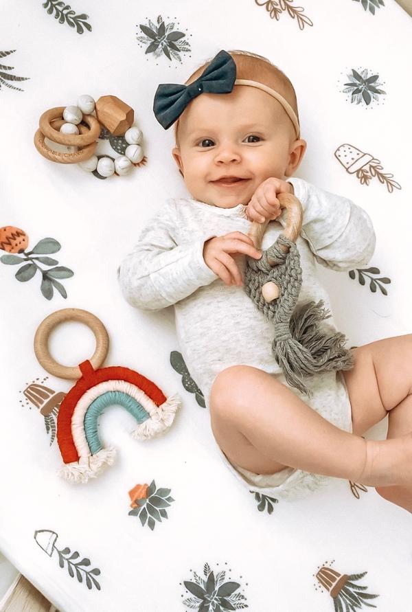 Celeste Macrame Teether - Grey