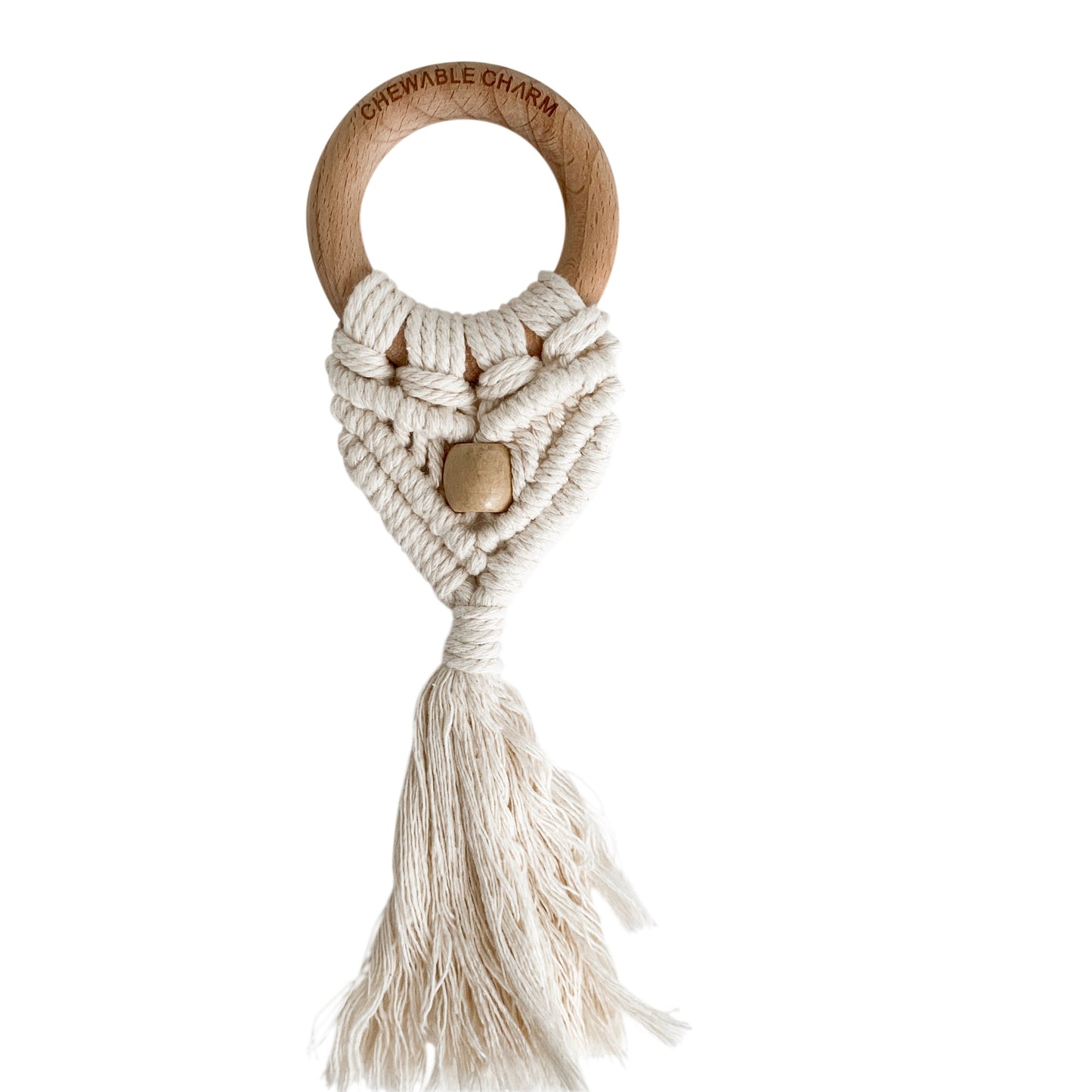 Celeste Macrame Teether - Cream