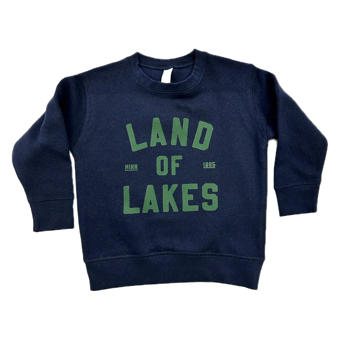 Land of Lakes Toddler Crewneck - Navy