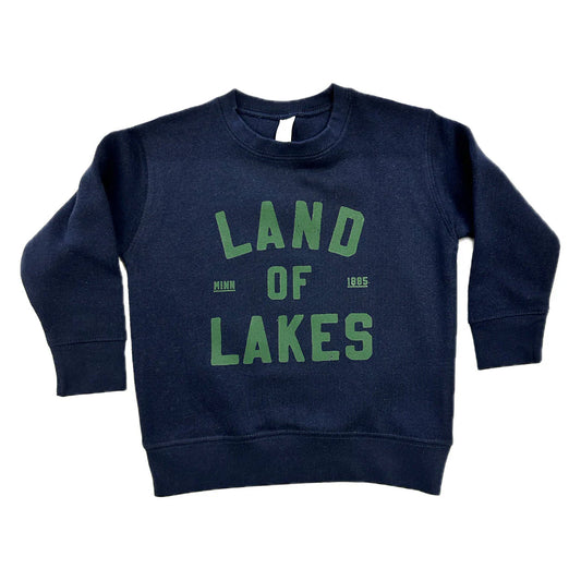 Land of Lakes Toddler Crewneck - Navy