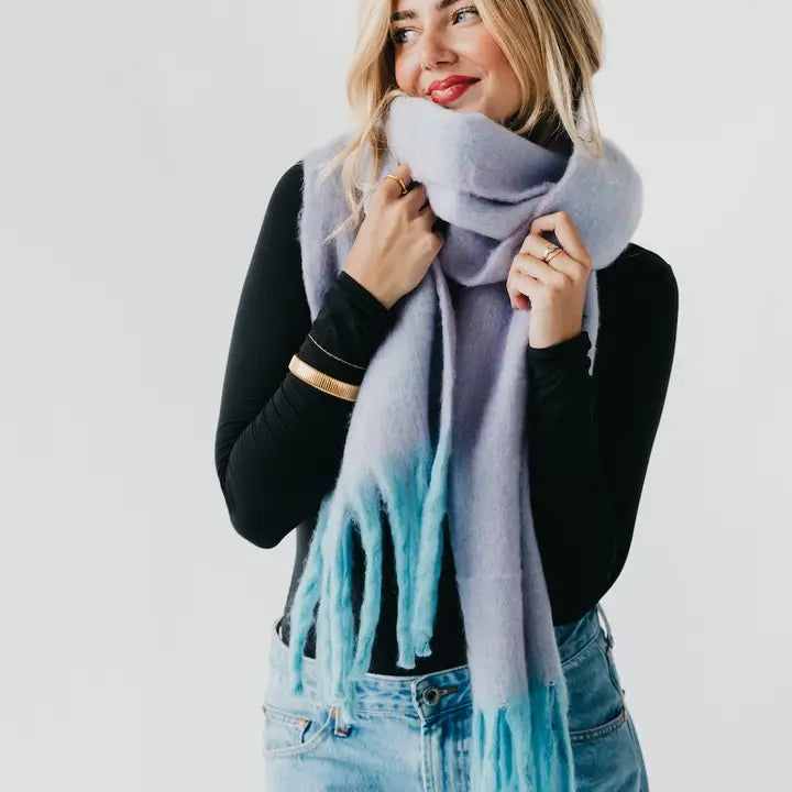 Oversized Cozy Scarf - Lavender