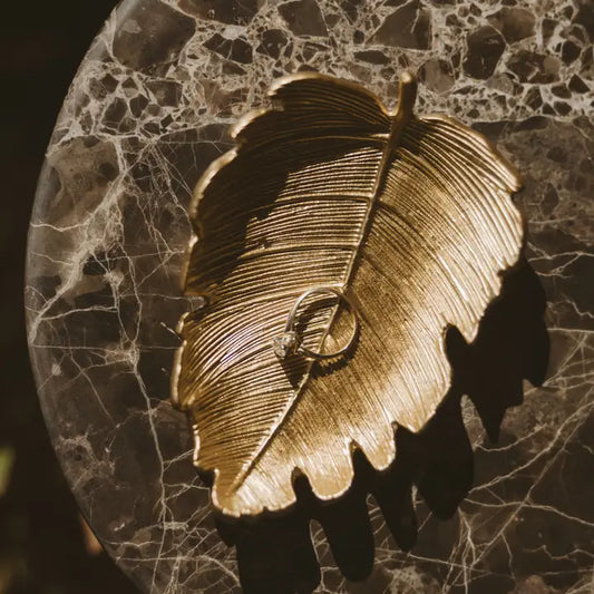 Leaf Accessory Gold Dish