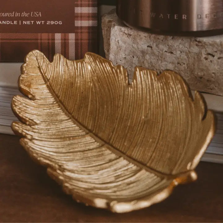 Leaf Accessory Gold Dish