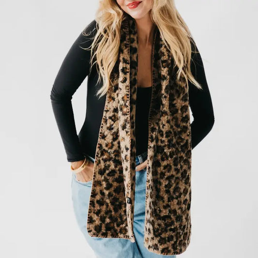 Lainey Leopard Scarf