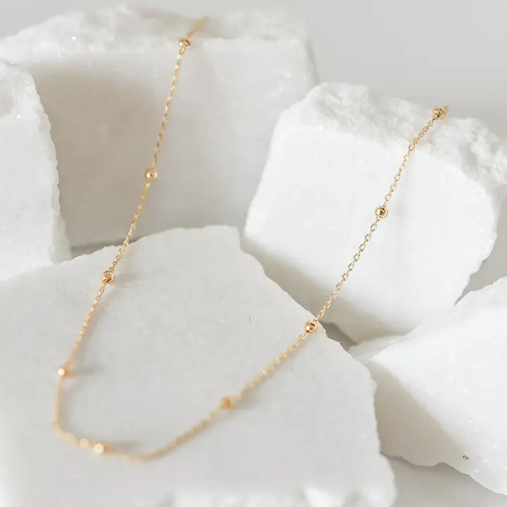 Dainty Satellite 18k Gold Plated Necklace