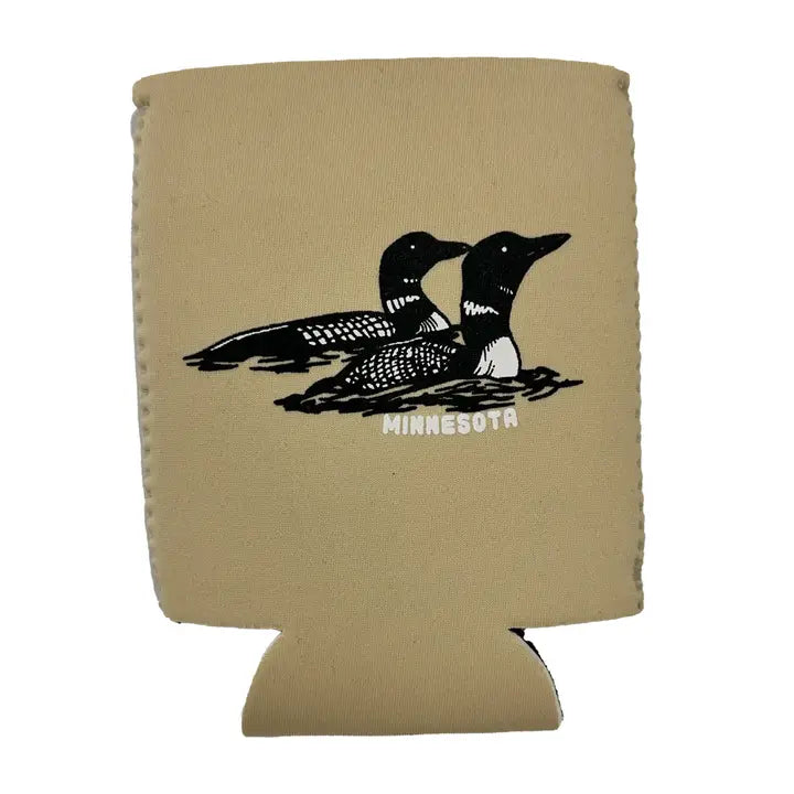 Vintage Loons Can Koozie