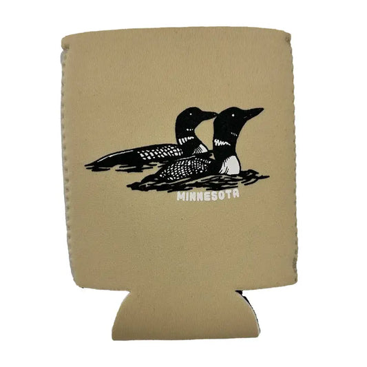 Vintage Loons Can Koozie